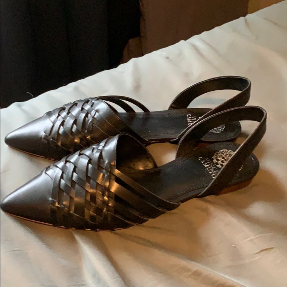 Vince Camuto Woven Slingback Flats